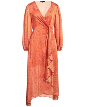 Maje Vestido midi - Naranja