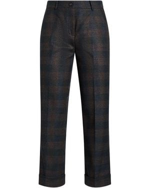 Via Masini 80 Slate Pants Virgin Wool, Elastane, Polyester - Black