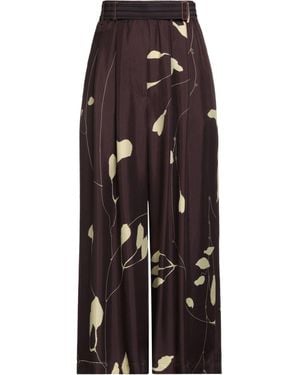 Alysi Burgundy Pants Silk - Red