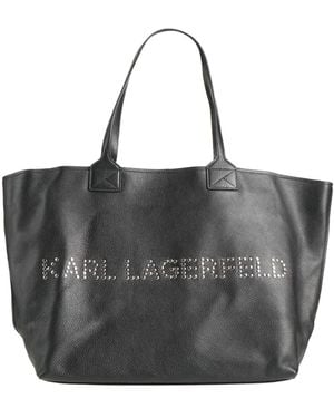 Karl Lagerfeld Shoulder Bag Cowhide - Black