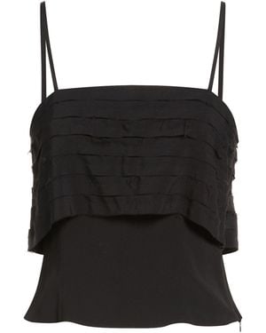 Grifoni Top Acetate, Silk - Black