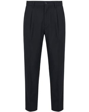 Department 5 Pants Polyester, Virgin Wool, Elastane - Blue
