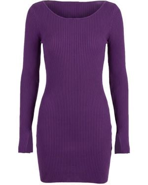 Solace London Mini Dress - Purple