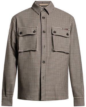 Paolo Pecora Dark Jacket Polyester, Viscose, Wool, Elastane - Gray