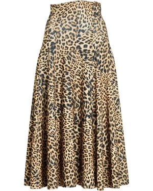 Norma Kamali Maxi-Rock - Natur