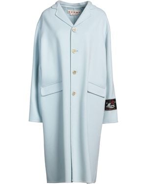 Marni Coat Virgin Wool, Cashmere, Polyamide - Blue