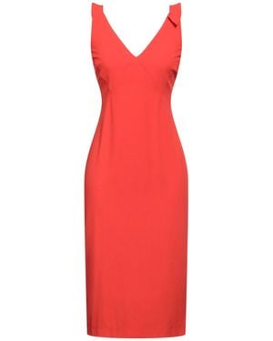 Soallure Midi Dress Polyester, Elastane - Red