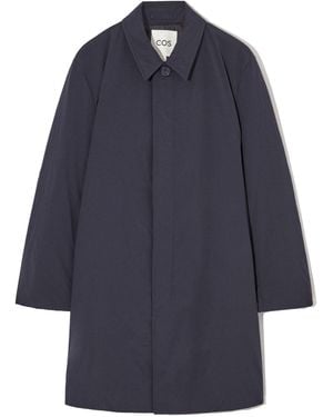 COS Padded Car Coat - Blue