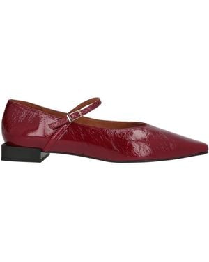 Ángel Alarcón Garnet Ballet Flats Leather - Red