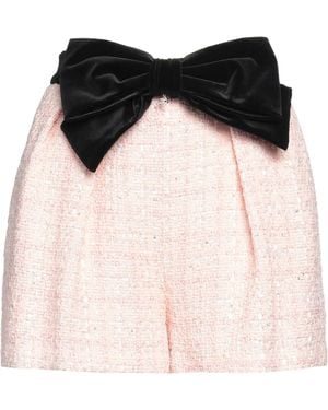 Elisabetta Franchi Light Shorts & Bermuda Shorts Cotton, Acrylic, Polyester, Synthetic Fibres, Metallic Fibre - Black