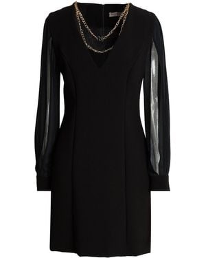 Rinascimento Mini Dress Polyester, Viscose, Elastane - Black