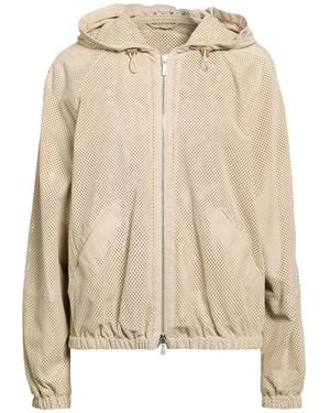 Eleventy Sand Jacket Lambskin - Natural