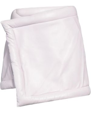 The Mannei Mini Skirt Leather - White