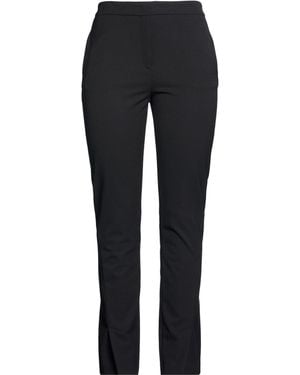Piazza Sempione Trousers Virgin Wool, Polyamide, Elastane - Black