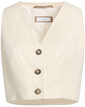 Peserico Tailored Vest Linen, Viscose - White