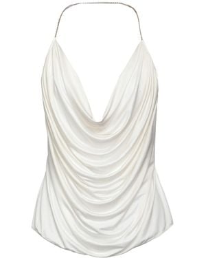 Loewe Chain Draped Top - White