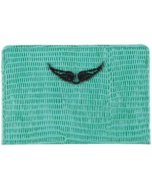 Zadig & Voltaire Cardholder Cowhide - Green