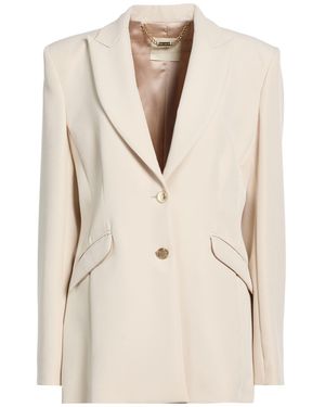 alma sanchez Blazer Polyester, Elastane - Natural