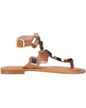 Être Cécile Thong Sandal Cowhide - Brown