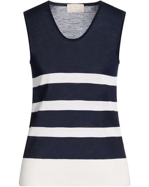 Drumohr Midnight Top Viscose, Virgin Wool - Blue