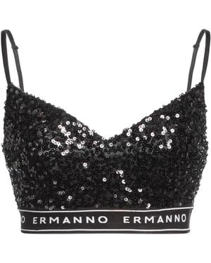 ERMANNO FIRENZE Top Polyester, Elastane - Black