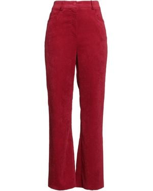 B.yu Brick Pants Polyester, Polyamide, Elastane - Red