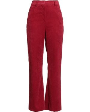 B.yu Brick Pants Polyester, Polyamide, Elastane - Red