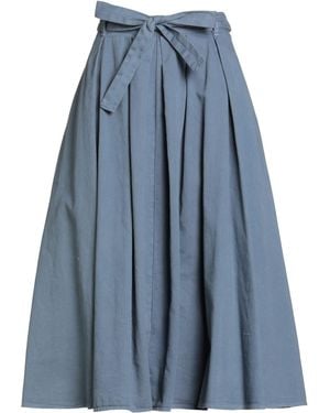Xirena Midi Skirt Cotton - Blue