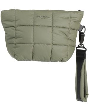 VEE COLLECTIVE Handbag Recycled Nylon, Leather - Green