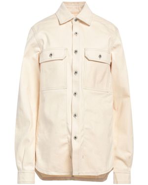 Rick Owens Denim Shirt Cotton - Natural