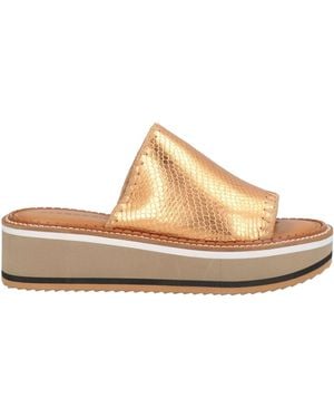 Robert Clergerie Bronze Sandals Leather - White