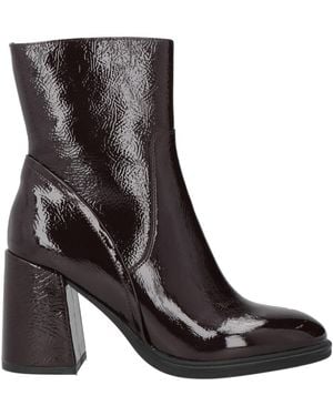 Apepazza Burgundy Ankle Boots Leather - Black