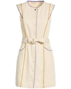 Sessun Ivory Mini Dress Cotton - Natural