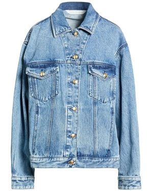 Palm Angels Denim Outerwear Cotton, Polyester - Blue