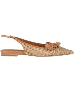 Lola Cruz Ballet Flats - Natural