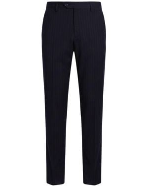 Lardini Midnight Pants Polyester, Wool, Elastane - Blue