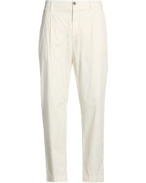 Brooksfield Cream Pants Cotton, Elastane - White