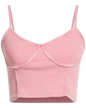 Guess Top Cotton, Elastane - Pink