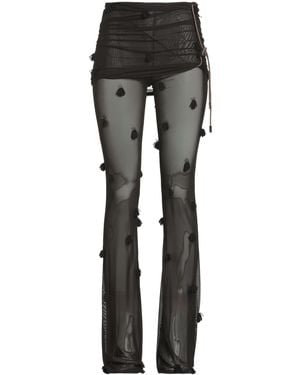 Jacquemus Dark Trousers Polyamide, Elastane - Grey