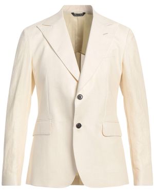 Brian Dales Ivory Blazer Linen, Polyamide - Natural