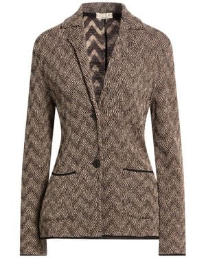 Siyu Dark Blazer Merino Wool - Brown