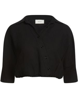 ViCOLO Top Viscose, Linen - Black