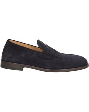 Brunello Cucinelli Midnight Loafers Leather - Blue