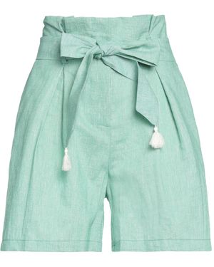 NANÀ ITALIAN HEART Shorts & Bermuda Shorts Polyester, Cotton, Linen - Green