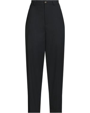 SOLOTRE Trousers Polyester, Wool, Elastane - Black