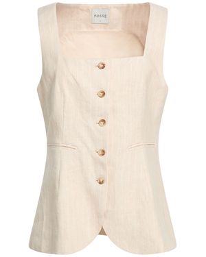 Posse Tailored Vests - Natural