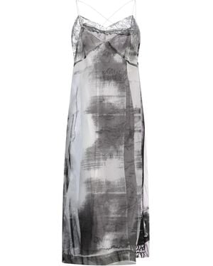 Maison Margiela Midi-Kleid - Grau