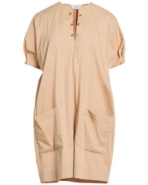 Jijil Camel Mini Dress Cotton, Polyamide, Elastane - Natural