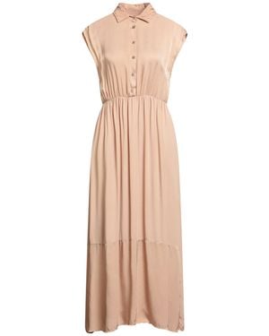 ALESSIA SANTI Midi Dress Viscose, Cupro - Natural
