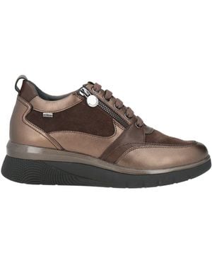 Stonefly Dark Sneakers Leather - Brown